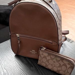 Authentic Coach Backpack and wristlet wallet